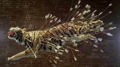 Credits Producer: Eve Moros Ortega. Interview: Eve Moros Ortega. Camera: Rafael Salazar. Sound: Ava Wiland. Editor: Morgan Riles. Artwork Courtesy: Cai Guo-Qiang. Thanks: Philip Tinari, The Armory Show, Christopher Mao, and John Tancock. Theme Music: Peter Foley. Original Cai Guo-Qiang segment excerpted from Season 3 (2005) of the Art in the Twenty-First Century series. © Art21, Inc. 2014. All rights reserved.