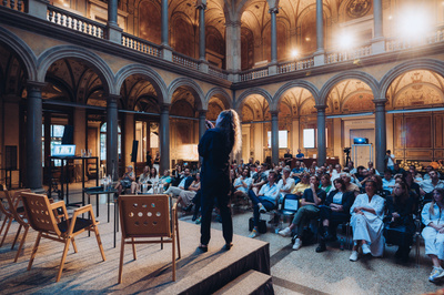 Talk at MAK & Viennacontemporary, Photo by Tim Dornaus, 2023