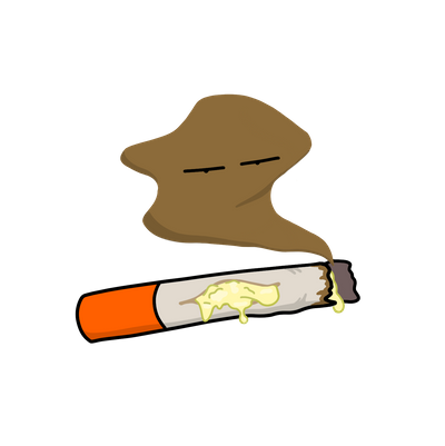 Cigarette oozing poison