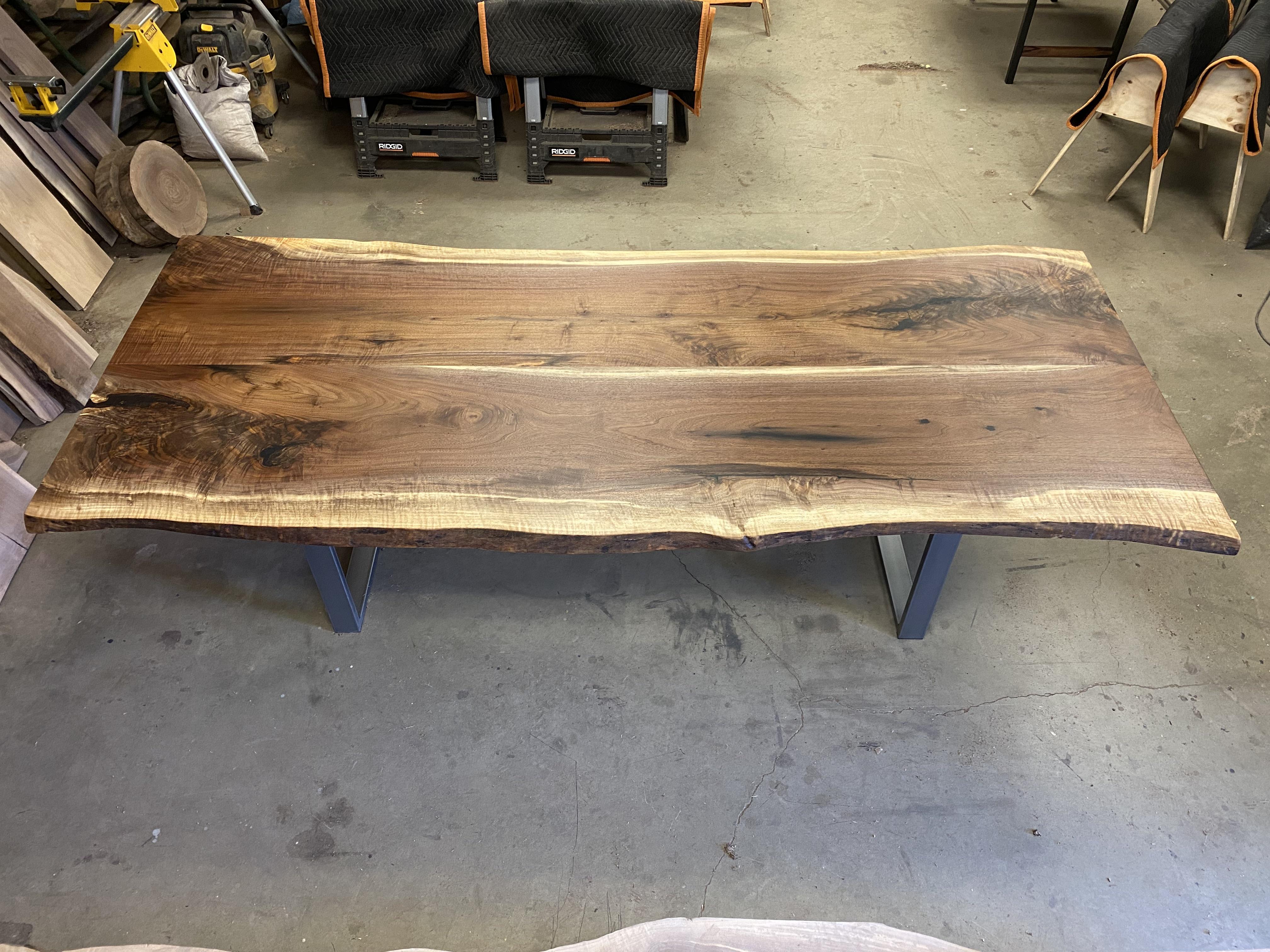 Live edge Black Walnut dining table by wrussellwoodhaus