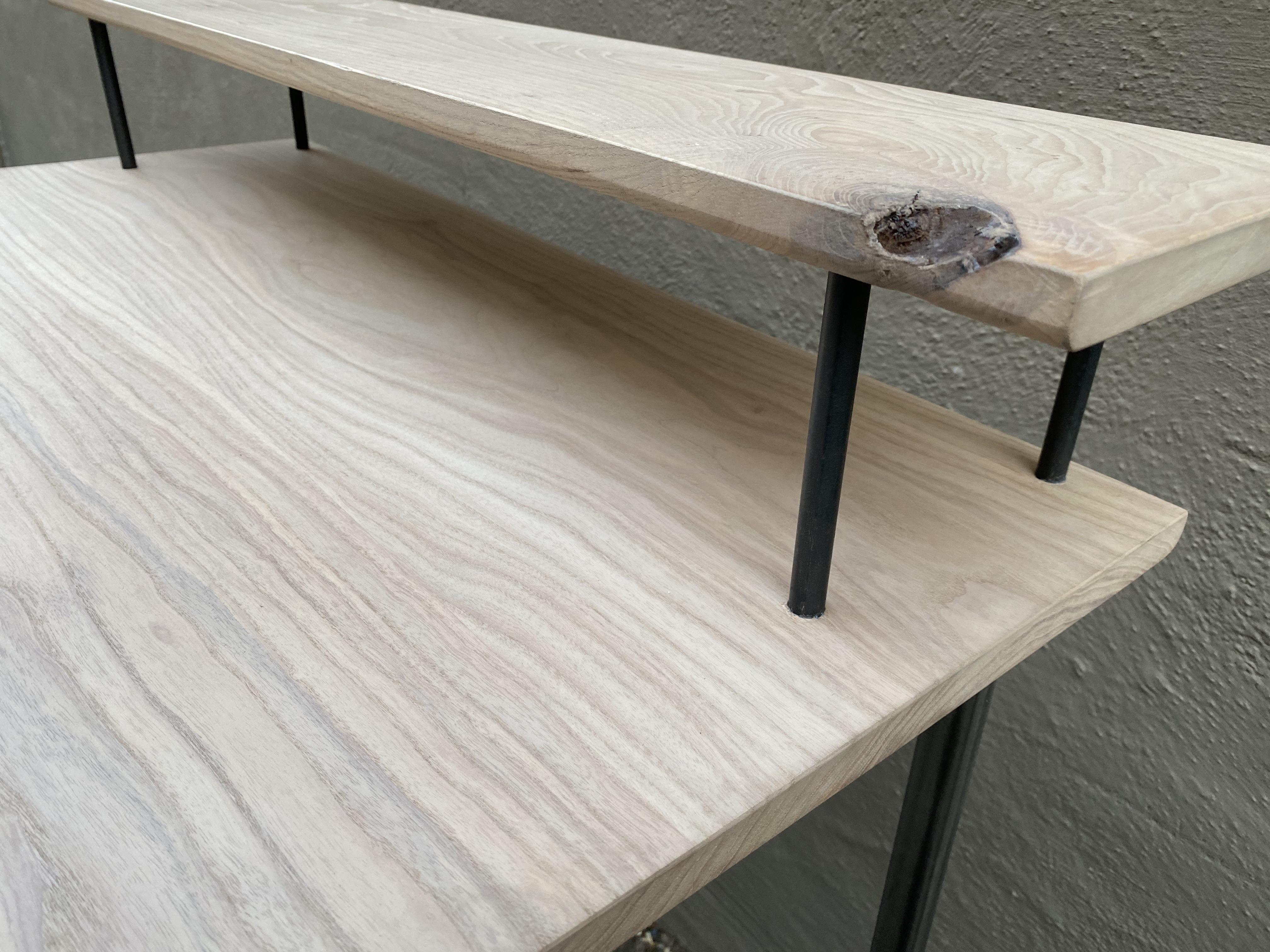 White Ash Standing Desk Ambrose Woodworks