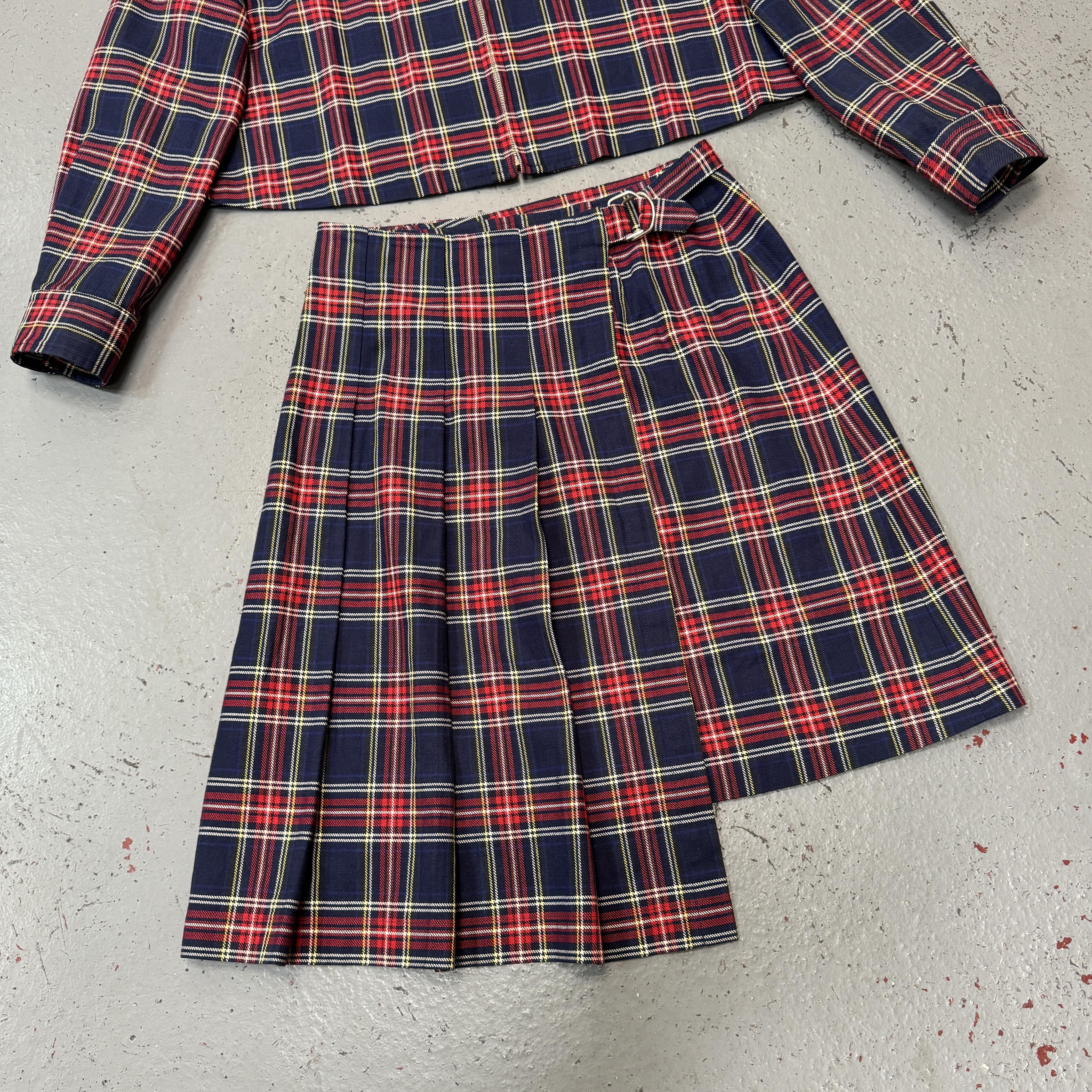 Comme Des Garcons Tricot, A/D 1990 Plaid Set - LA NAUSÉE