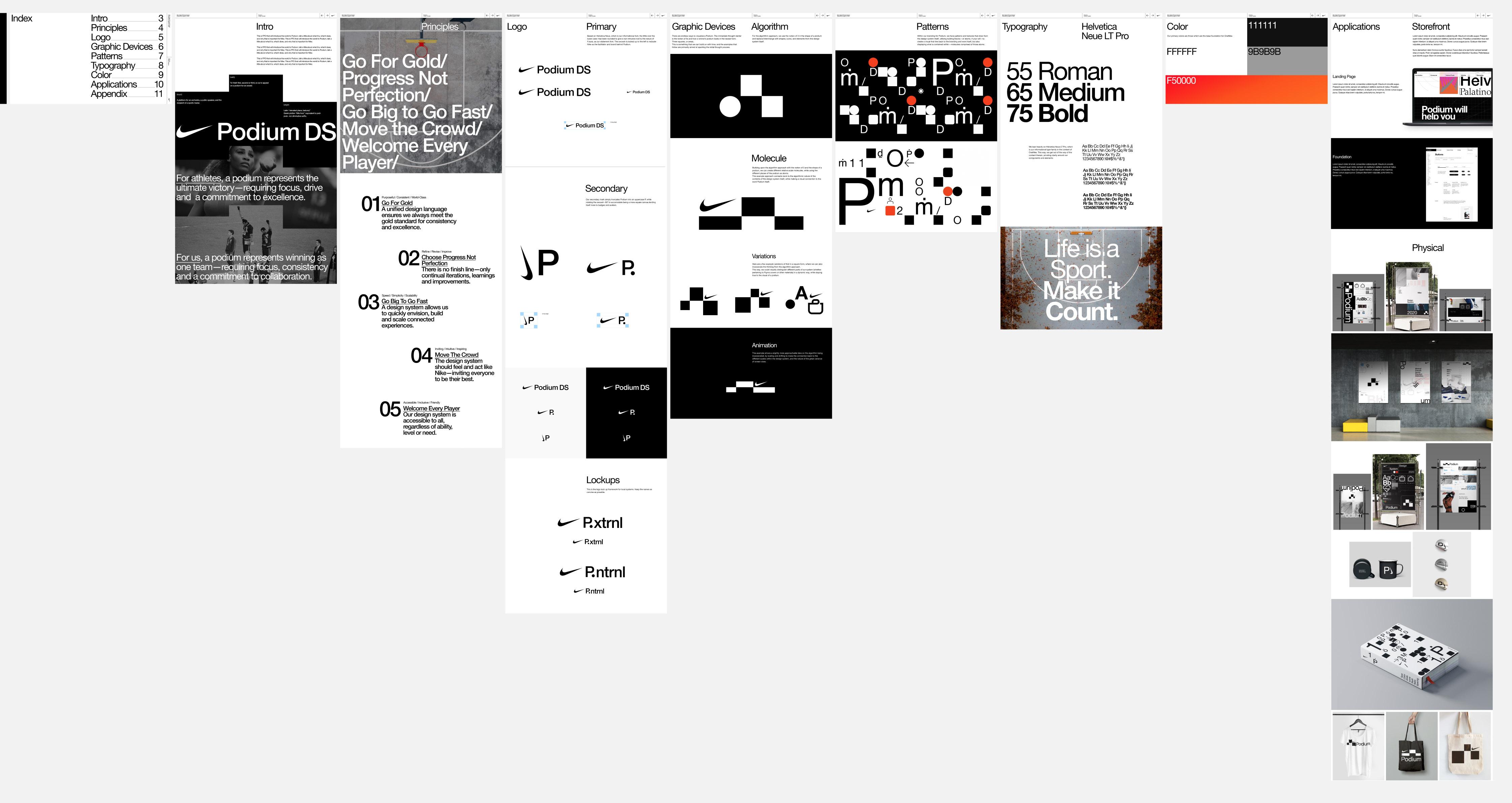 nike podium design system