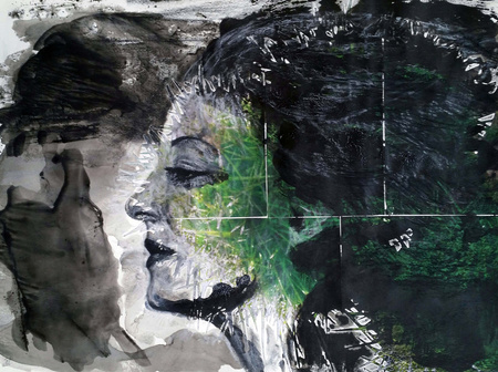 "TALLULAH"66 x 81.5 cmAcrylic, collage, crayonSOLD