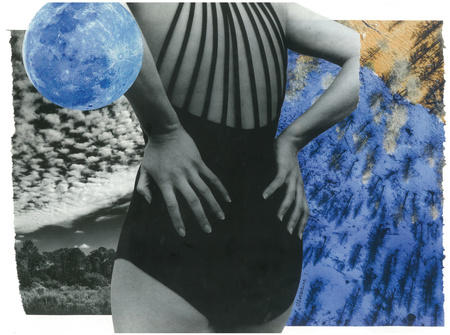 Blue moon (40 x 30 cm, 2024 • 200€)