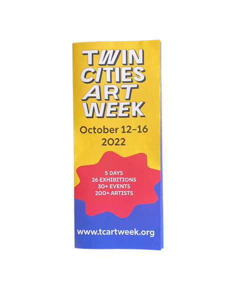 Logo + visual branding for Twin Cities Art Week. 2022