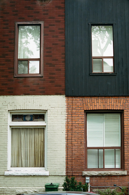 House painted into four sections