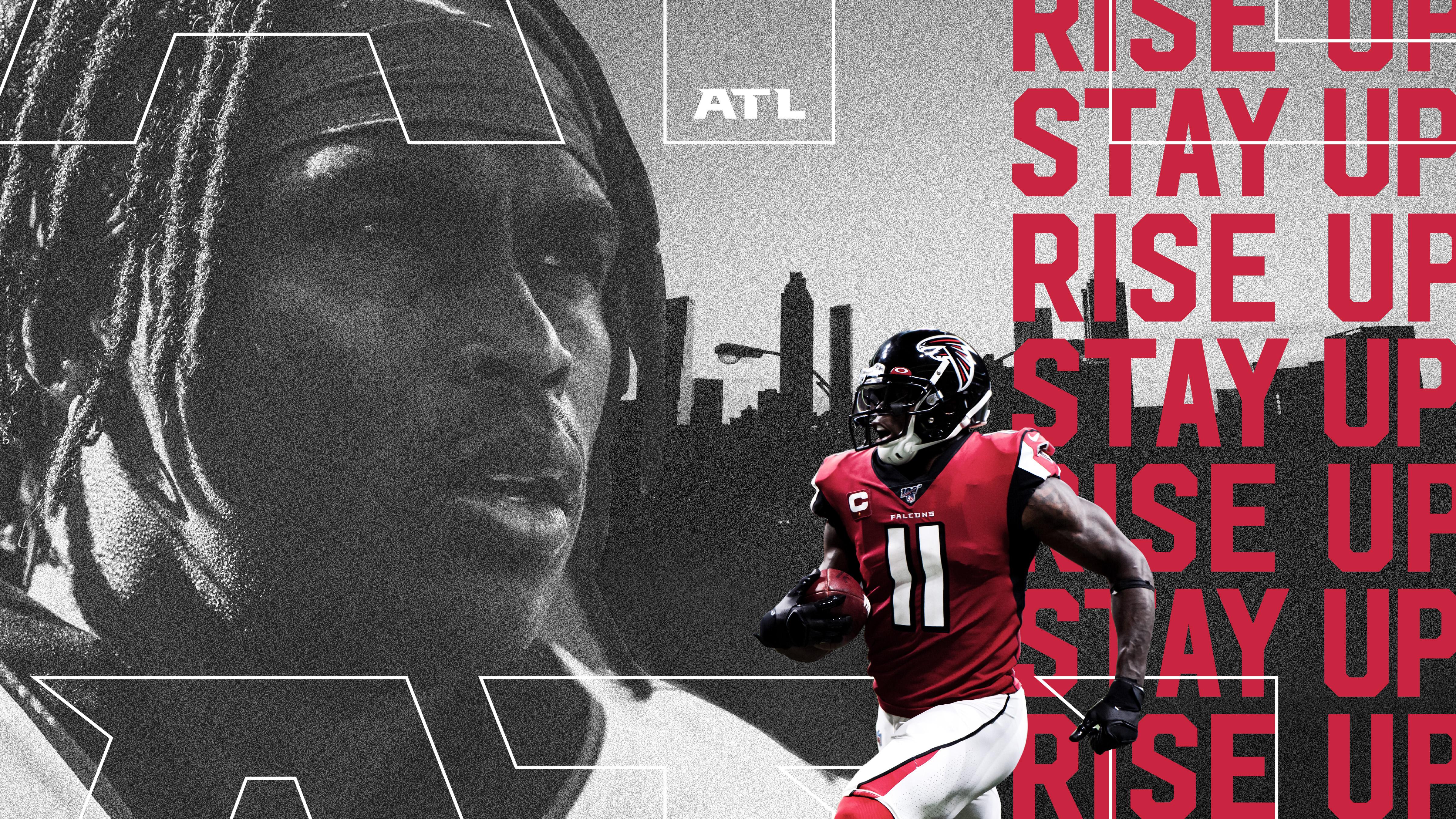 1980 Atlanta Falcons Remix Art - Row One Brand