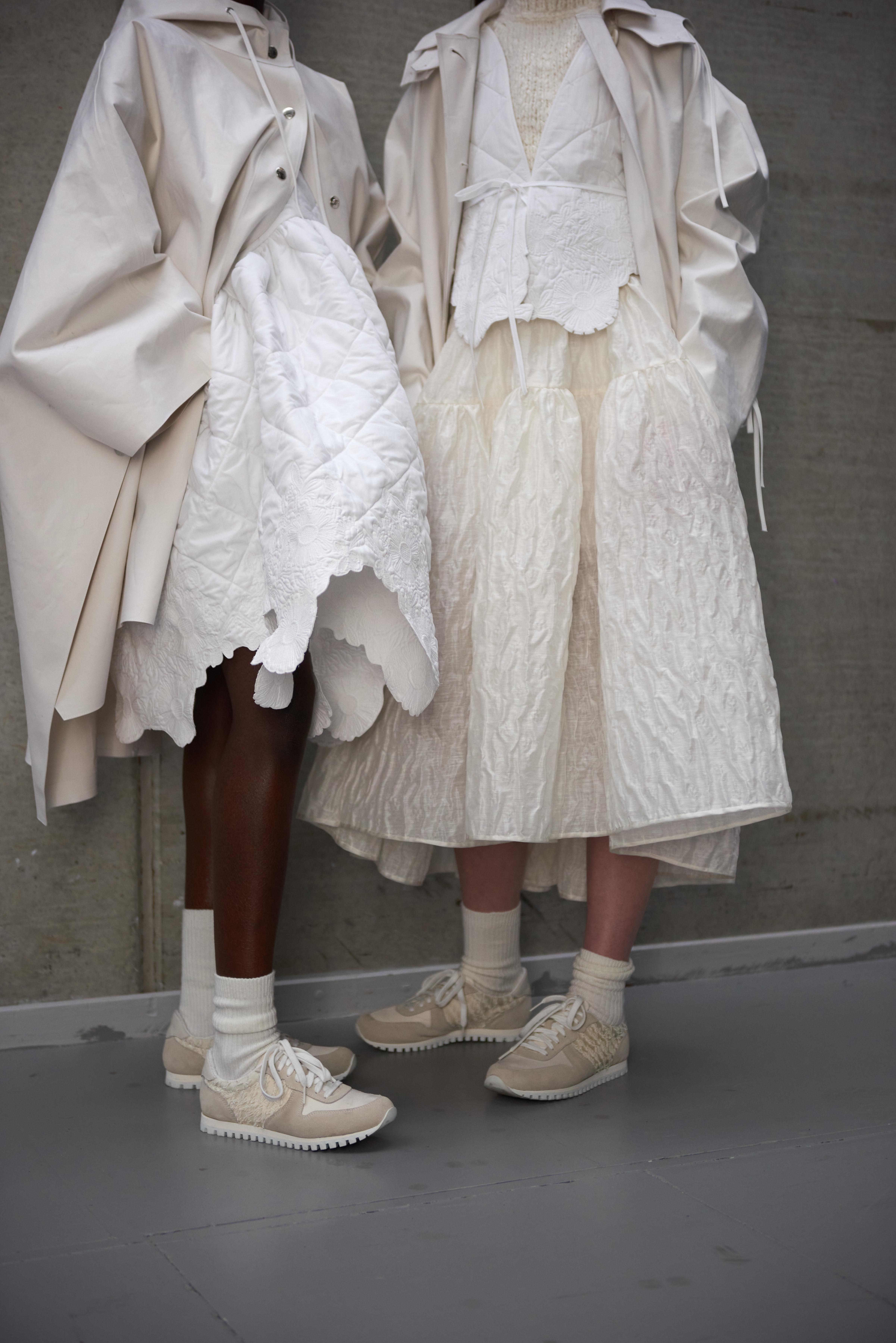 【関税込み】Cecilie Bahnsen ホワイト Ulanda ジャケット Cecilie Bahnsen Ulanda Jacket - White - 60% Off | Editorialist