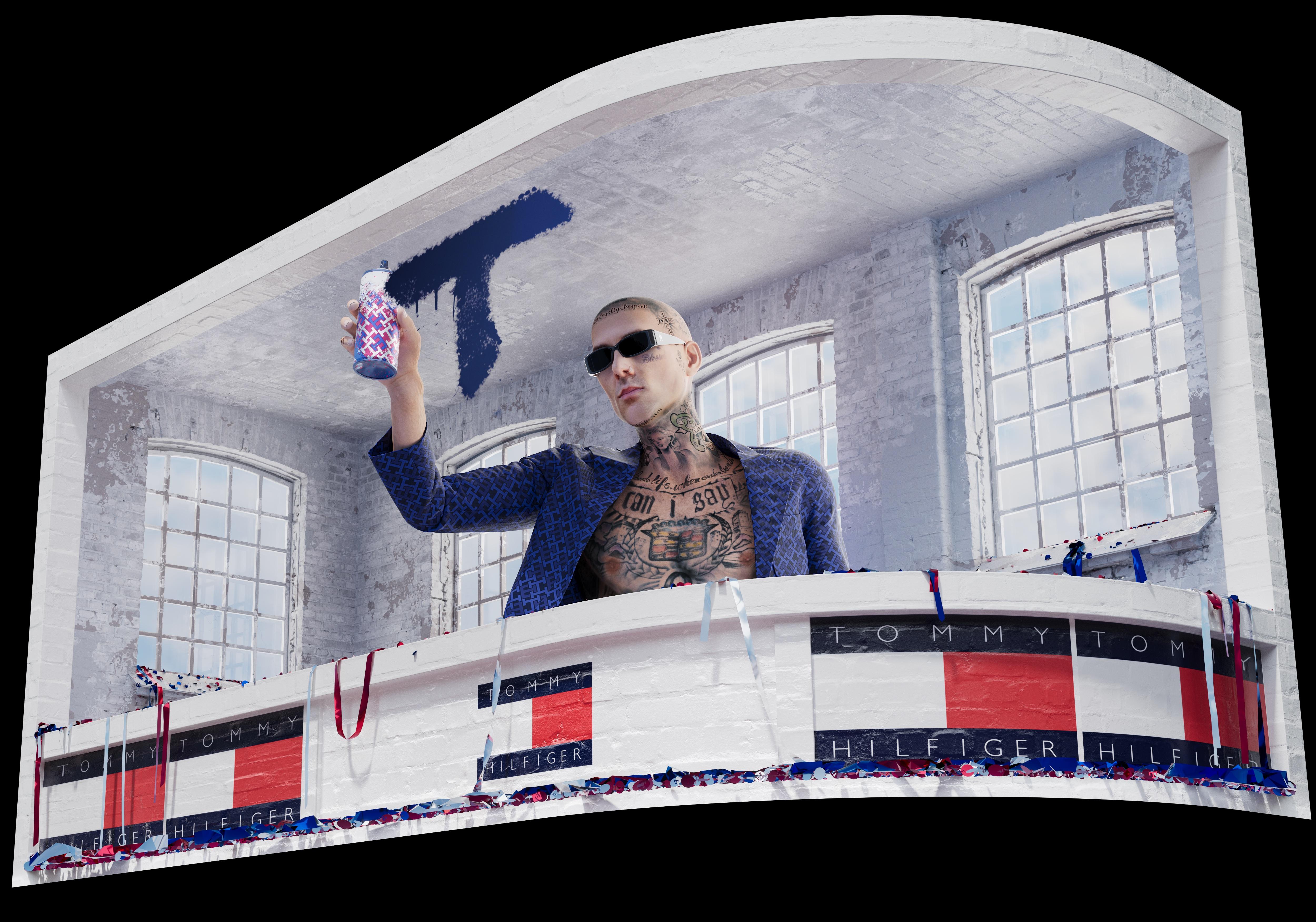 travis barker tommy hilfiger 3d billboard - ngh