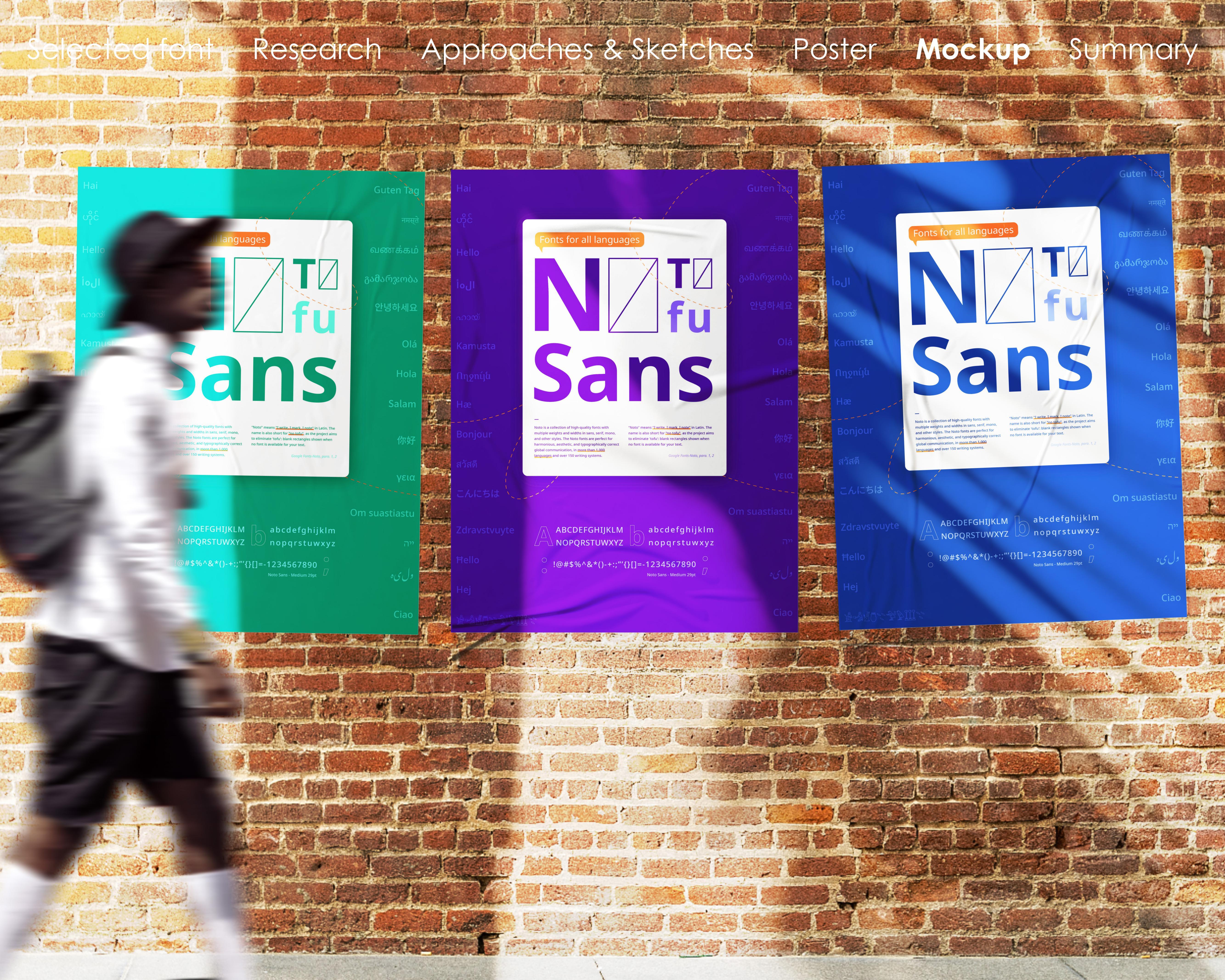 Noto Sans Nüshu, type design with multiple unknowns
