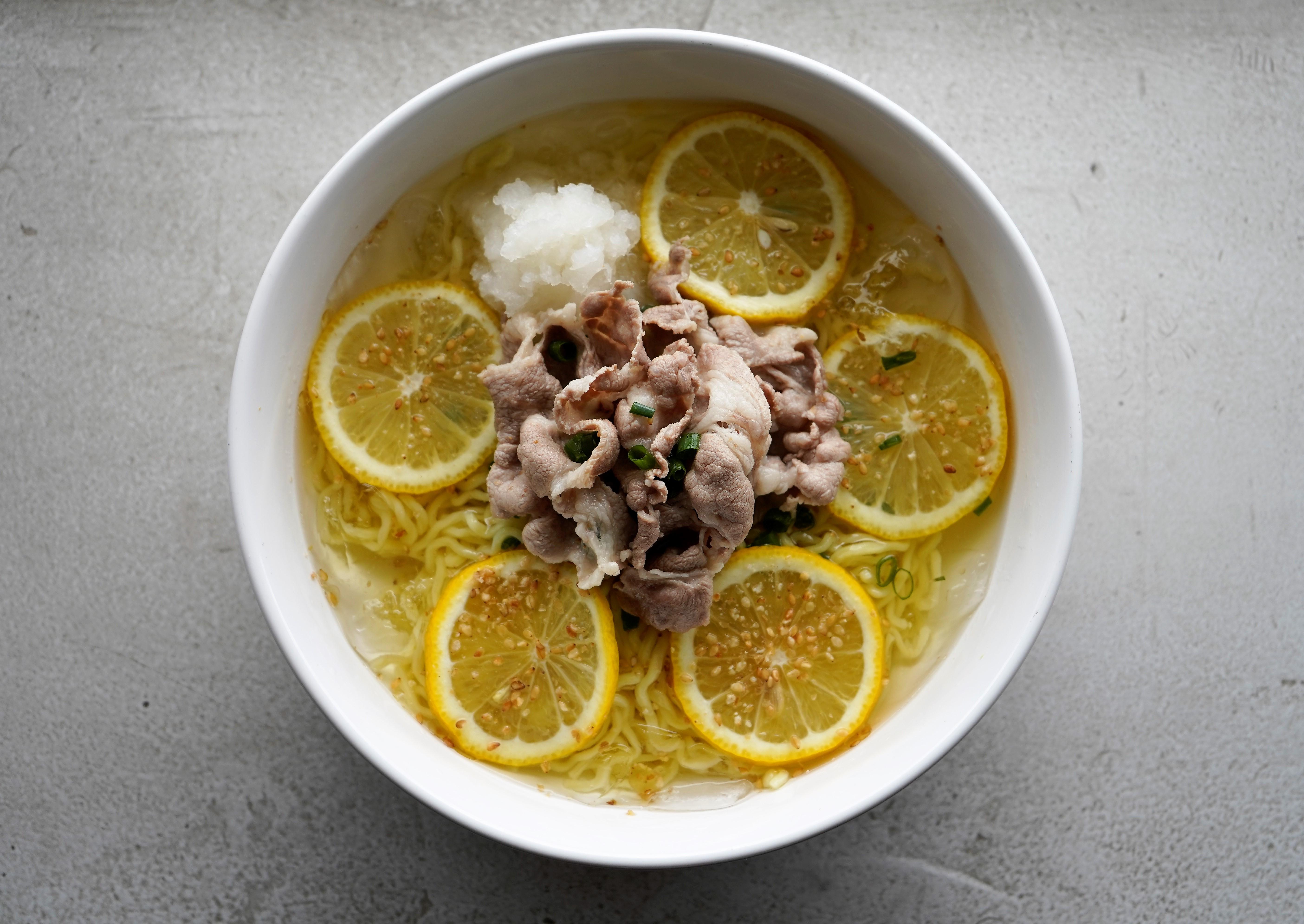 artería ajedrez Lustre Recipe - Lemon Shio Hiyashi Ramen - Sun Noodle