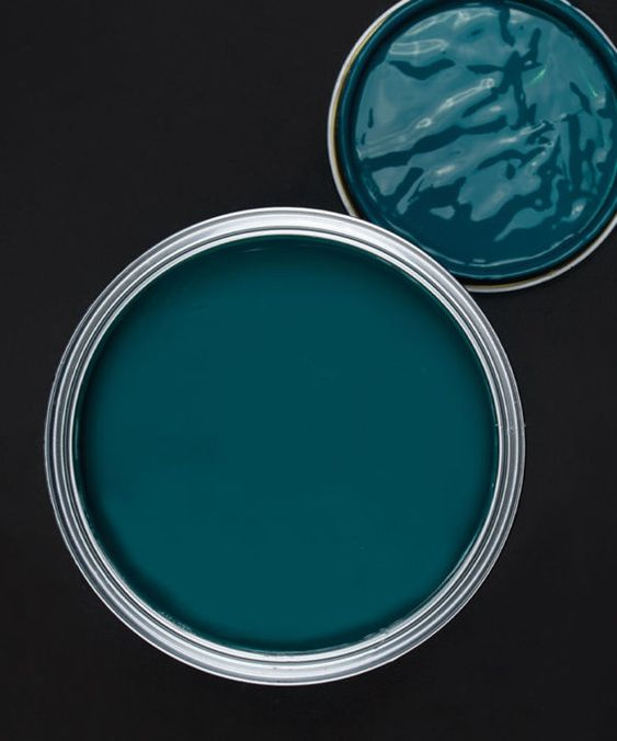 Dark teal green paint