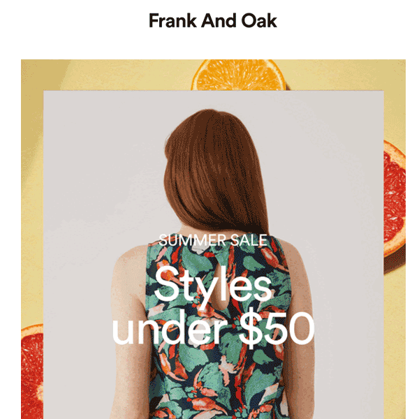 Frank And Oak Email Design