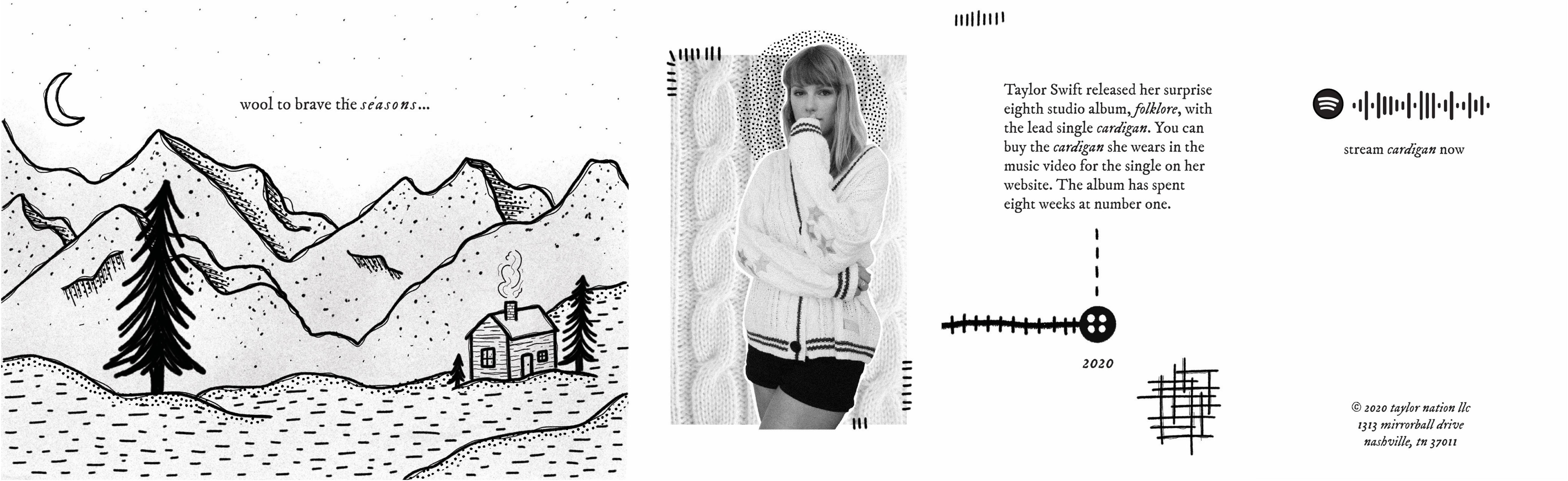 Taylor Swift releases an actual cardigan alongside new single, 'Cardigan