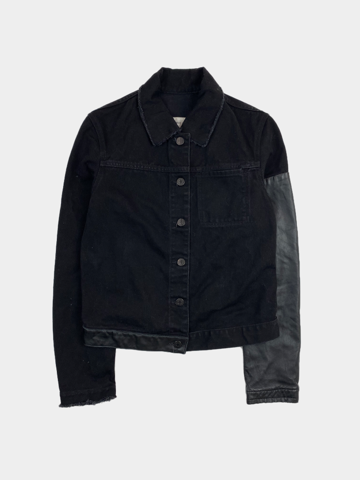 HELMUT LANG SS03 Denim Leather Combo Jacket - ARCHIVED