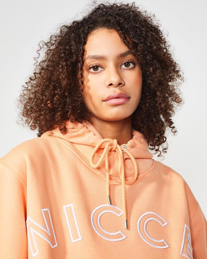 Nicce embroidered logo online boyfriend hoodie