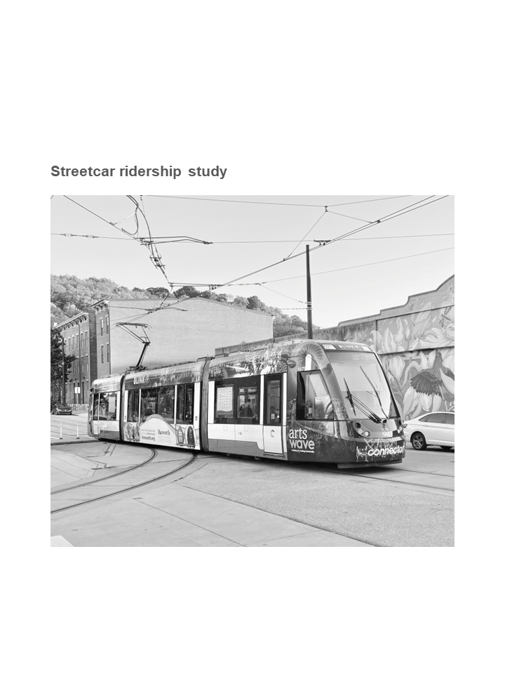 Streetcar survey — EPIC CoLAB Environmental Planning & Design Innovation Collaborative Lab