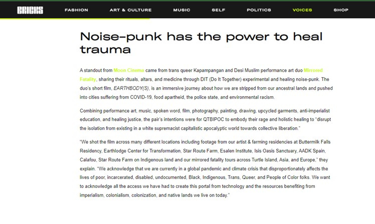 press — mirrored fatality