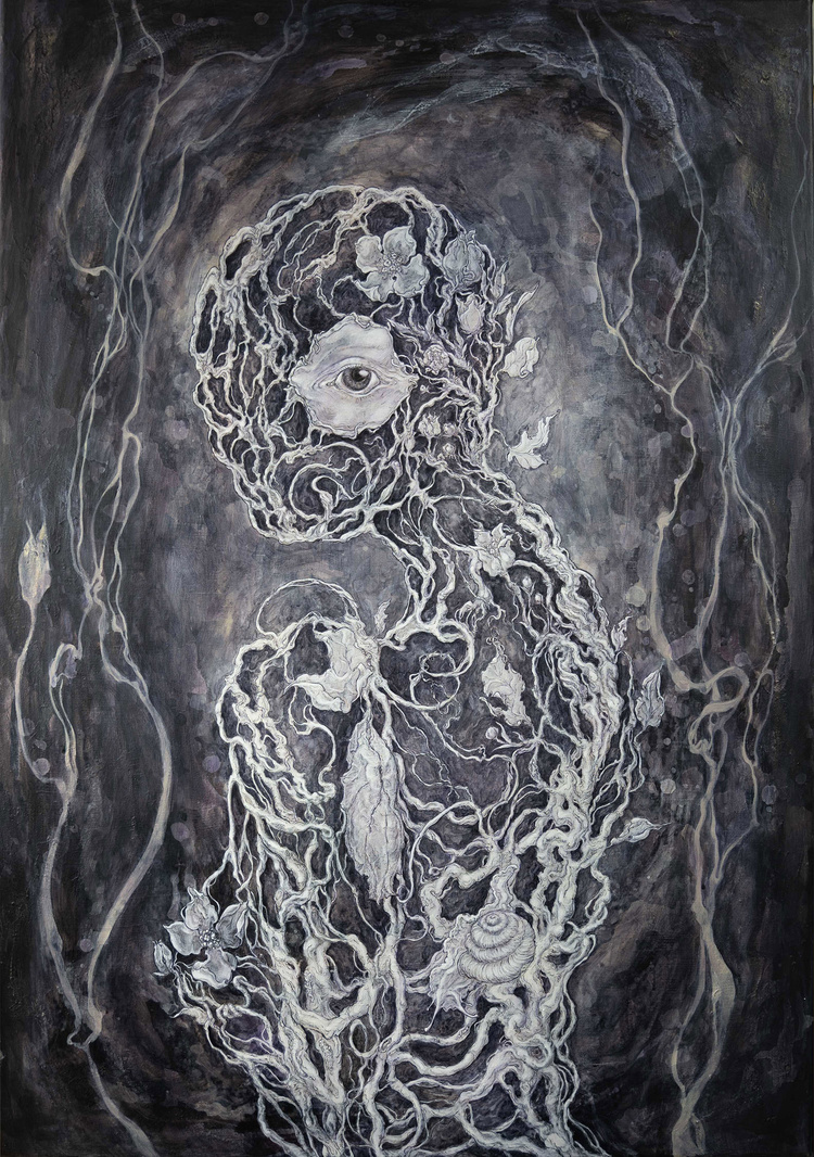"The Garden of Love" 70 x 100 cm, acrylic on canvas, 2019