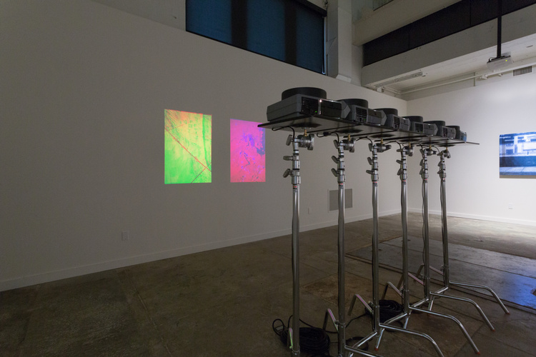 Installation view of Unfixed: The Fugitive Image, Transformer Station, Cleveland, OH, 2016