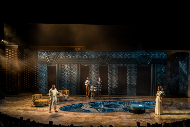 Ralph Fiennes, Sophie Okonedo, Antony & Cleopatra, National Theatre, Photograph by Johan Persson