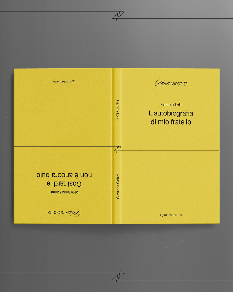 44 Quarantaquattro Giallo Studio book editorial design