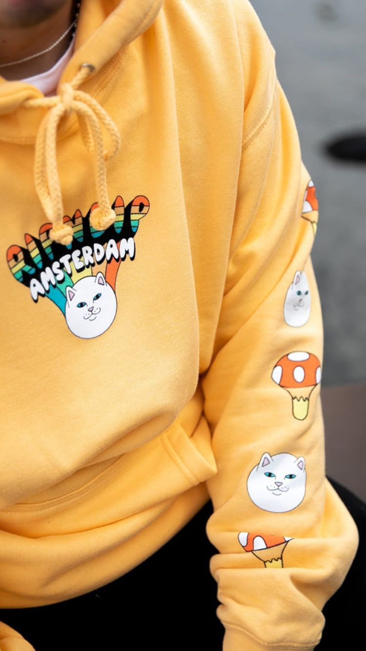 yellow rip n dip hoodie