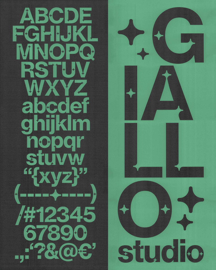 giallo.studio - giallo studio font - type design
