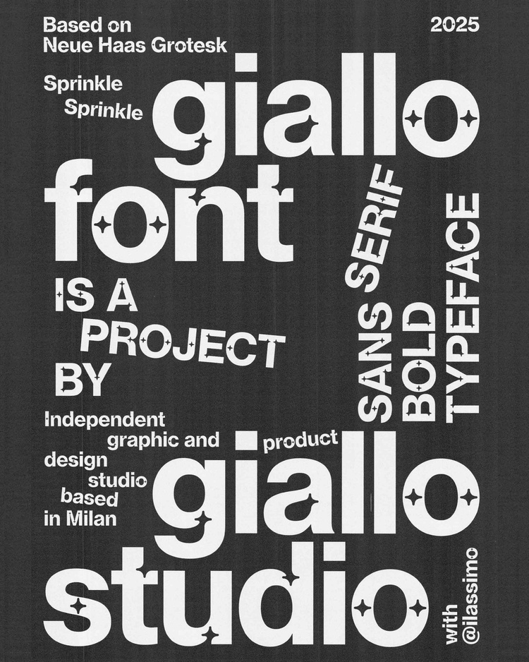 giallo.studio - giallo studio font - type design