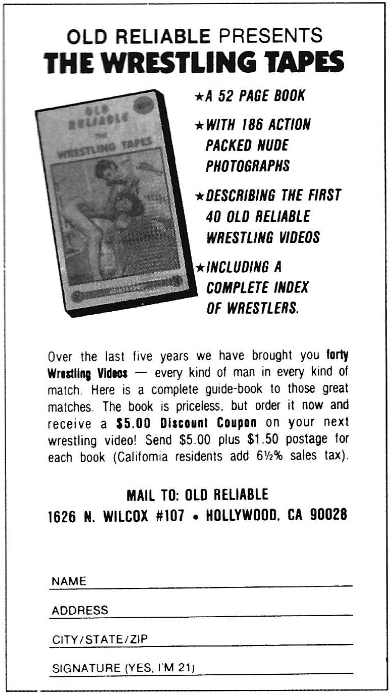 Old Reliable The Wrestling Tapes — Trade Paper