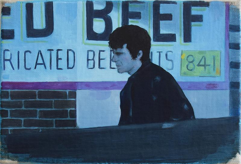 Untitled (from the series: Solitude Souvenirs) Oil on linen 3.93 x 5.9 in (10 x 15 cm), 2022