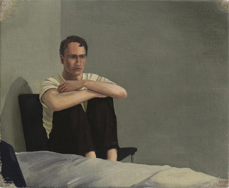 Untitled (from the series: Solitude Souvenirs) Oil on linen 4 7/10 × 5 9/10 in (12 x 15 cm), 2022