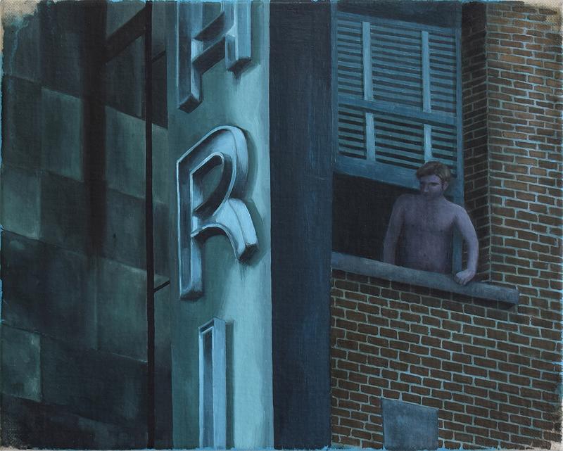 Untitled (from the series: Solitude Souvenirs) Oil on linen 7 9/10 × 9 4/5 in (20 x 25 cm), 2022