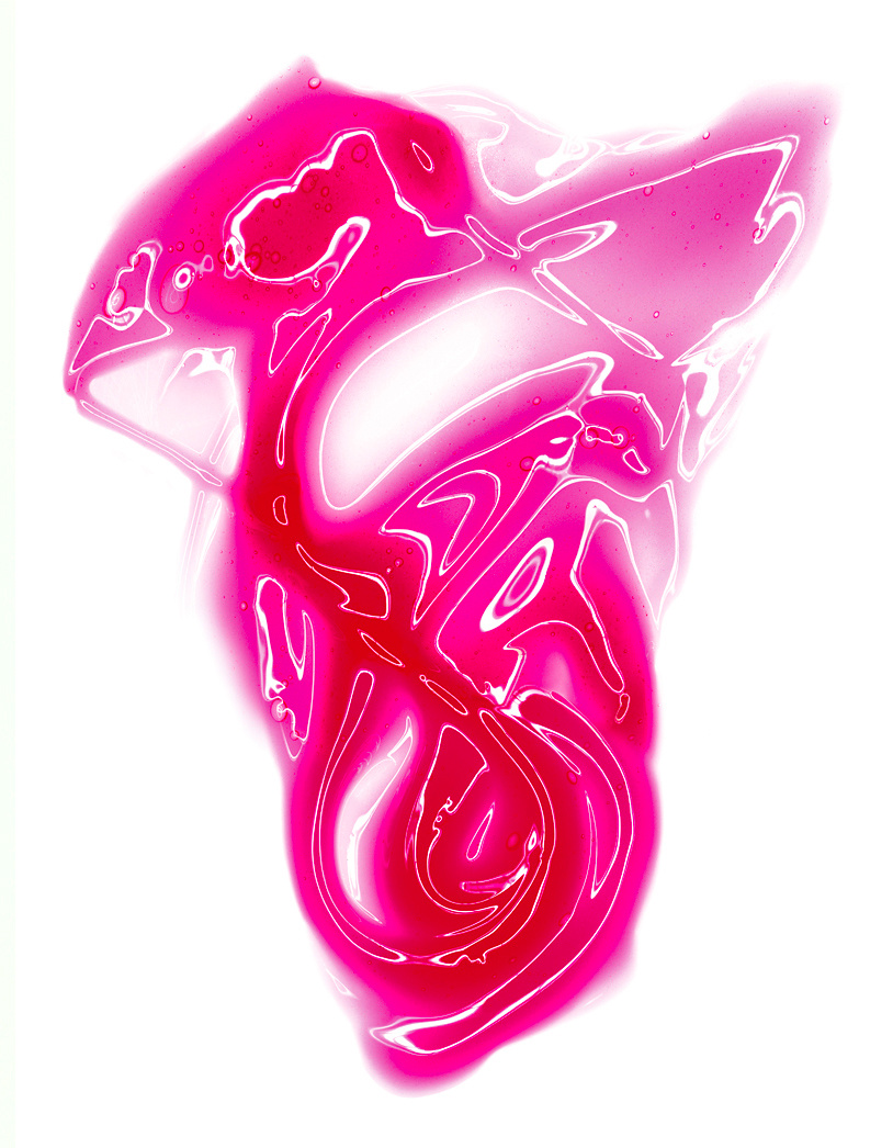 KMA photographer Isabelle Bonjean shoots a close up texture photograph of hot pink lipgloss 