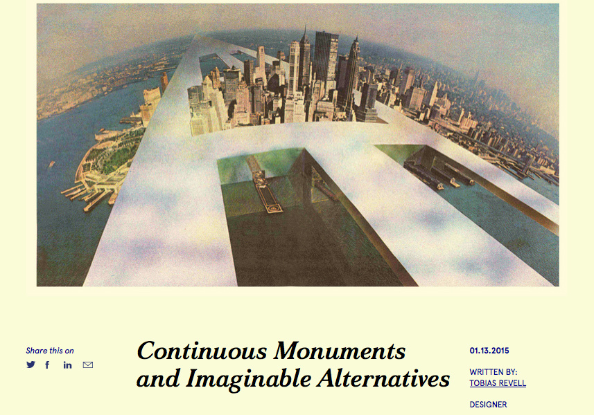 Continuous Monuments and Imaginable Alternatives – Amateur Cities ...