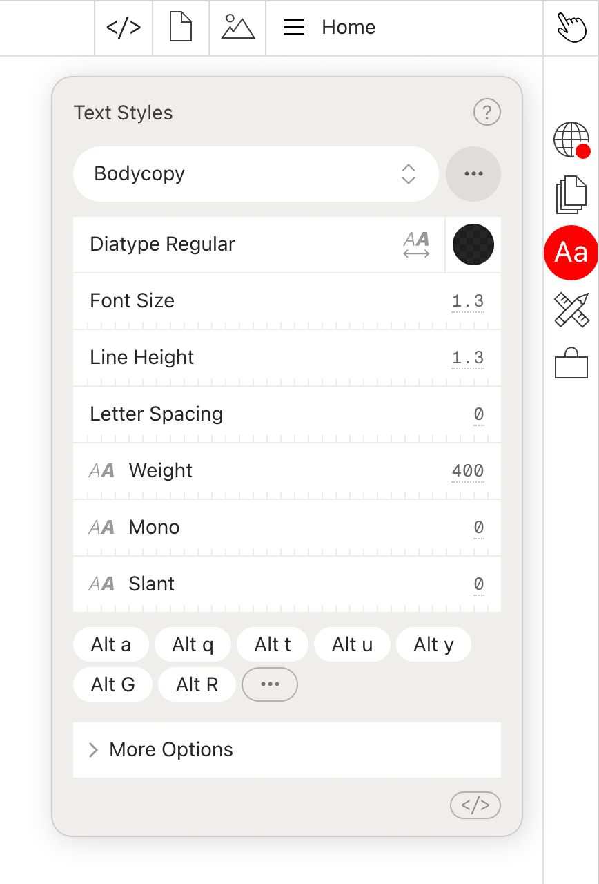 Text Styles — Cargo 3 Docs