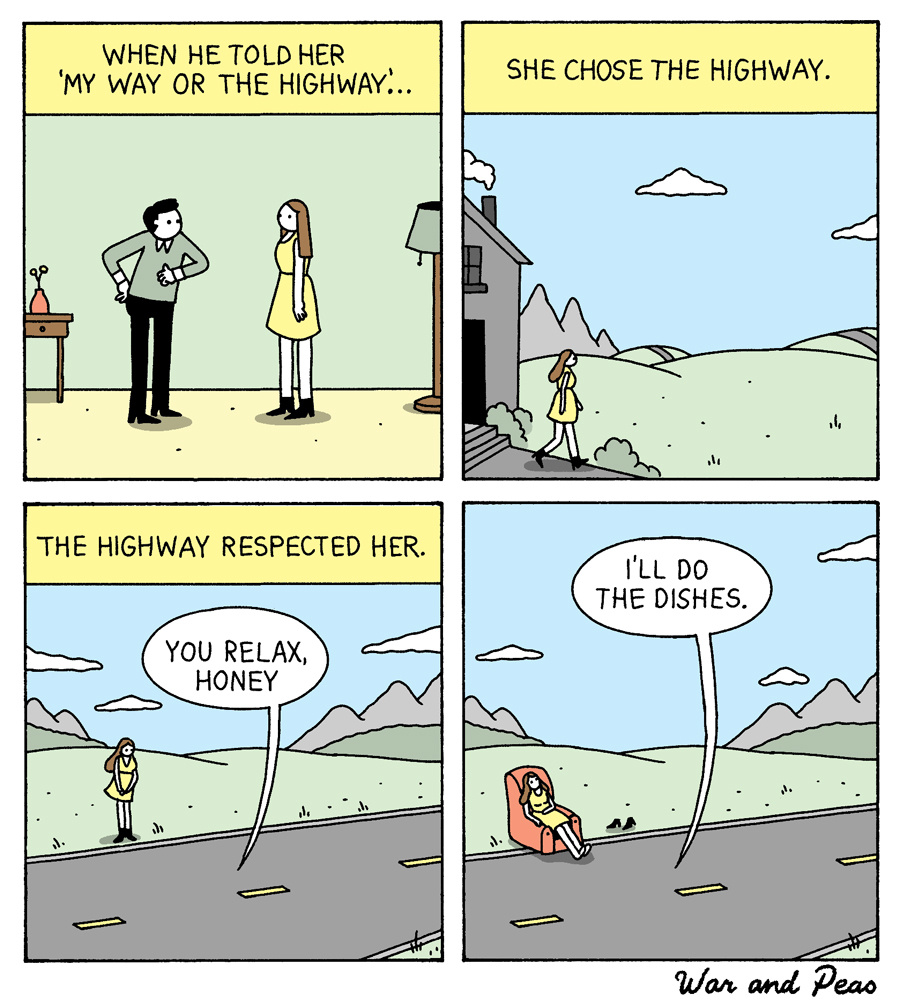 War and Peas The Highway Comics by Elizabeth Pich — Elizabeth Pich
