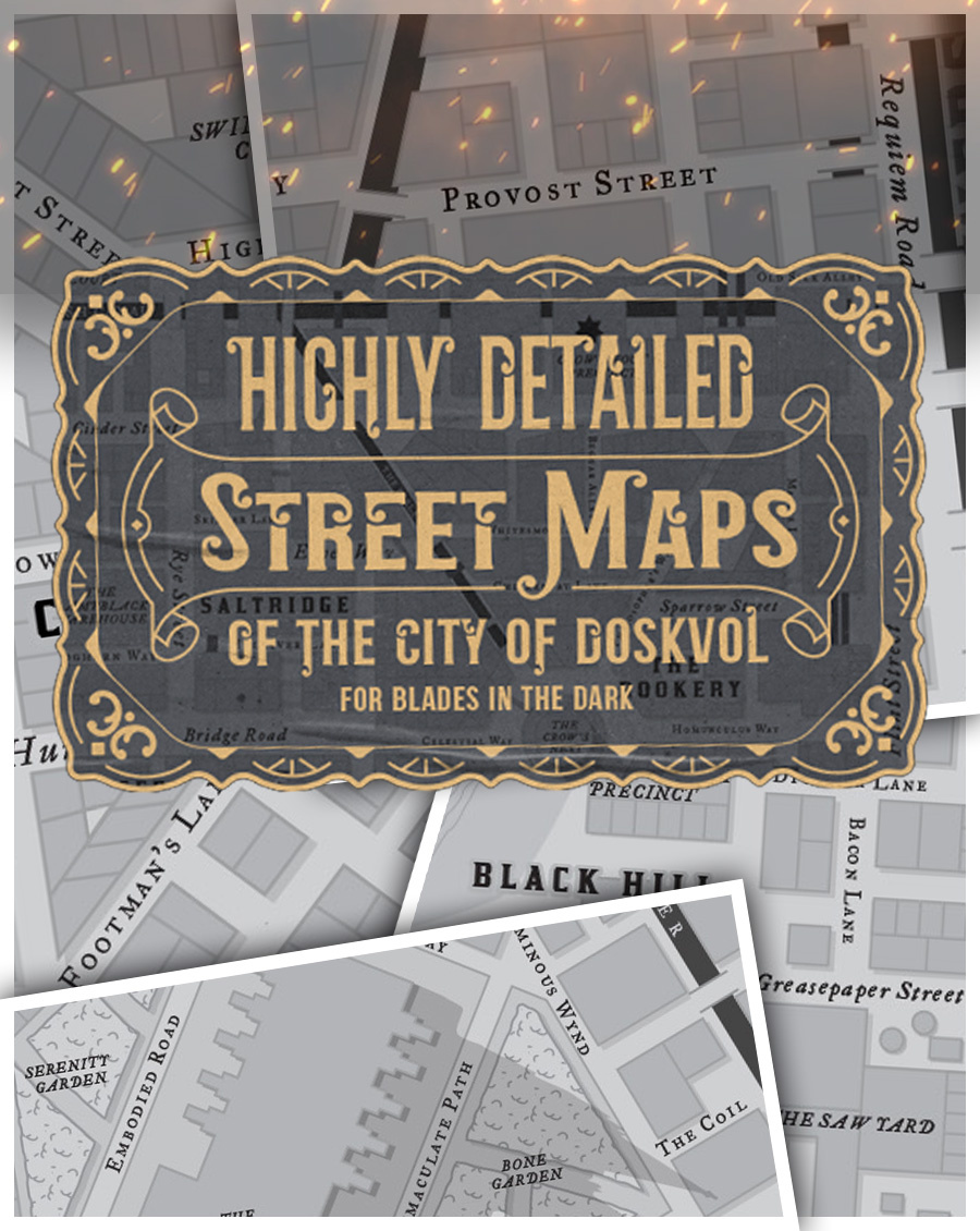 Detailed Doskvol Street Maps — Old Dog Games