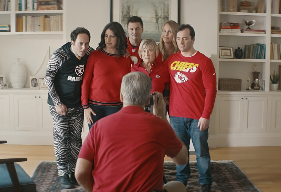 raiders christmas sweater commercial